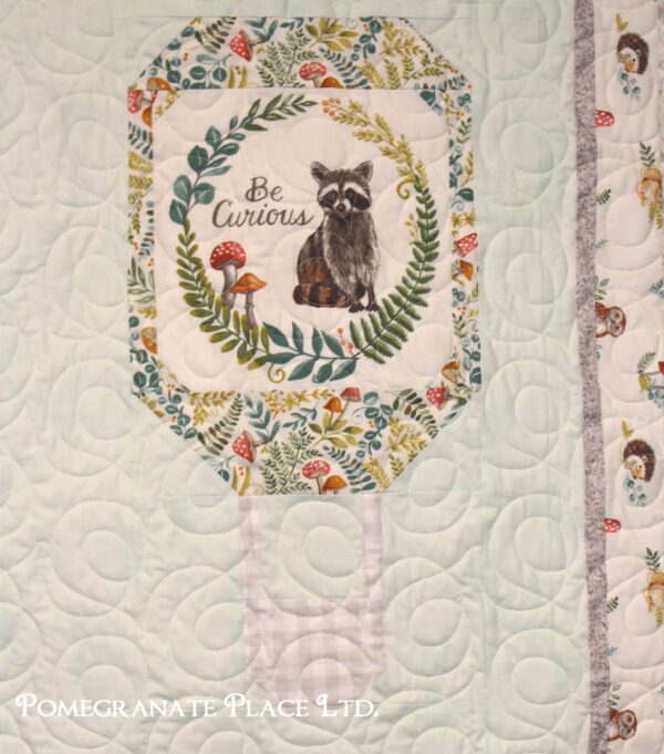 Effie's Woods Baby quilt detail
