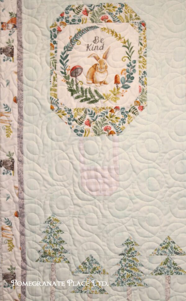 Effie's Woods baby quilt detail
